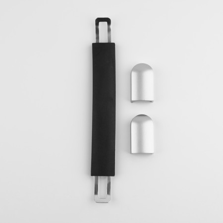 Handle for a suitcase, plastic, 20 × 2.2 cm, black/silver color-5