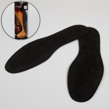 Insoles for shoes, breathing, universal, 36-46 rr, pair, black color