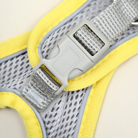 A set with a soft harness, fast-open, s, leash 150 x 1.5 cm, Osh 33-36 cm, OG 35-40 cm, yellow-7