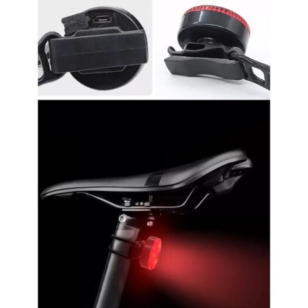 Bicycle rear battery, waterproof bicycle, 3 diodes, 3 modes-1