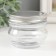 Bank for suppositories glass with a “rounded” lid is a transparent 100 ml 7x7x5.5 cm