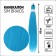 SIM-BRAIDS Kanecalon is monophonic, corrugated, 65 cm, 90 grams, light blue color (#ili blue)