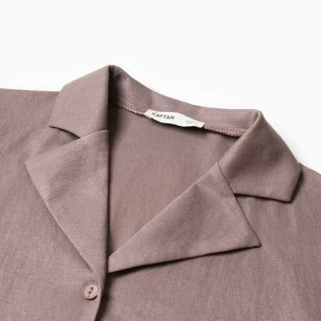 Female set (shirt, trousers, top) KAFTAN "BASE" p. 48, coffee-3