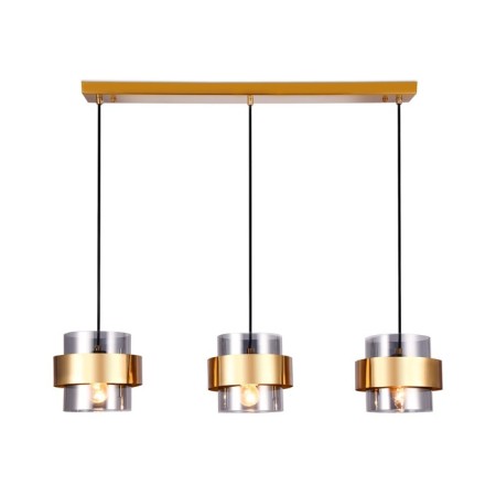 Suspended lamp with a replaceable lamp Ambrella Light, Traditional, TR3652, 3HE27, Color Gold