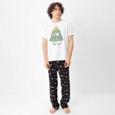 Новый год. Пижама мужские KAFTAN "С НГ короч", размер 56