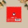 Postcard-Mini "New Year's Post", Santa Claus 7 x 7 cm, New Year
