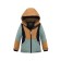 Ski costume for a boy, height 116 cm, brown color