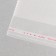 BOPP package with adhesive valve, transparent 18 x 20/4 cm, 25 μm