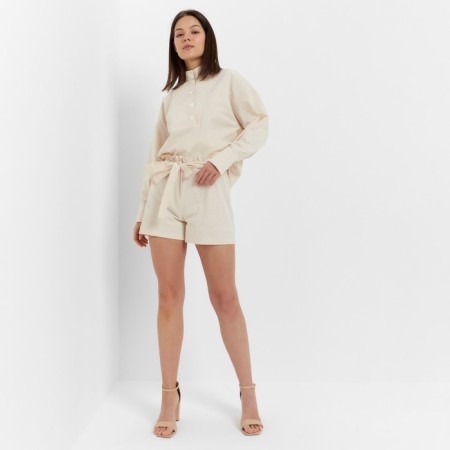 Women's costume (blouse, shorts) minku: enjoy Milk color, size 44-6
