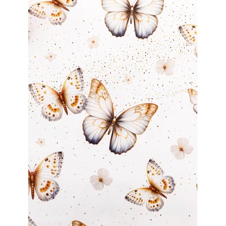 Packaging paper, brown craft "Butterflies", 50 x 70 cm-6
