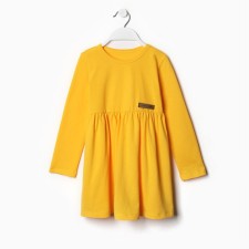 Dress for girls, mango color, height 86-92 cm