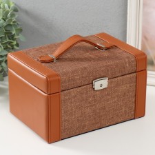 Casket to the leatherette for decorations of the chest 