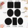 Set of patch for clothes, heat -mocks, 7 pcs, black color