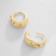 Earrings with rhinestones Xuping weightlessness, white color in gold
