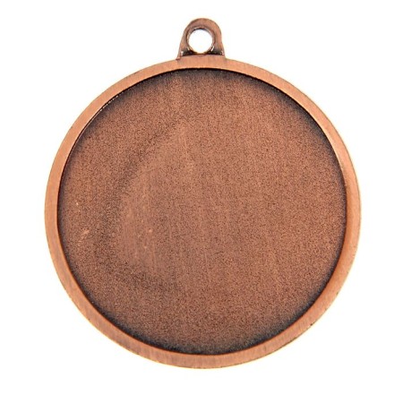 Medal for applying 055 diam 4 cm. The color of bronze. Without a tape-3