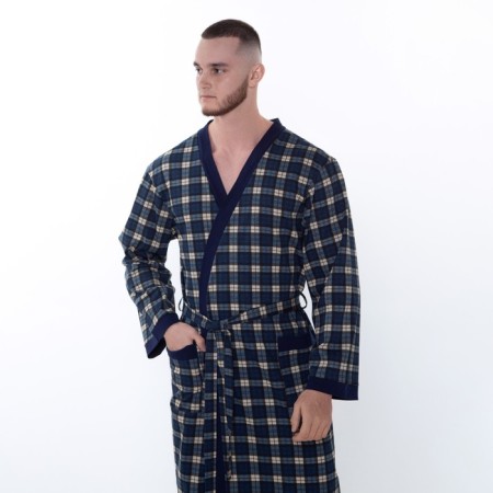 Male robe, dark blue color, size 56-2