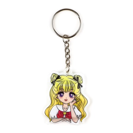 A keychain for keys with the flashlight "Anime", 4 x 9.9 cm