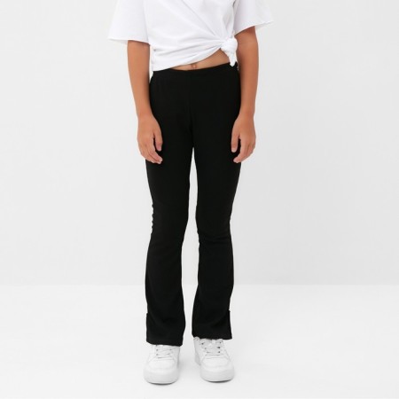 Children's pants with cuts KAFTAN, p. 34 (122-128 cm), black