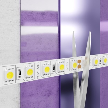 Maytoni Led Strip 20022, 24V, 5 m, IP20, 5050, 21 W/m, 10x2, 3000k, monochrome-2