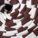 Knitted yarn secondary 90% cotton, 10% p/e, 100m/450 ± 50 g (white-brown strip)