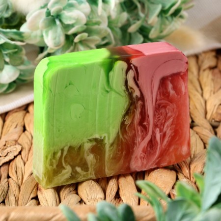 SPA soap - care for the bathhouse and sauna "Blueberries with cream" Dobroparov Handmade 80 grams-1
