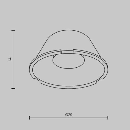 Lens, 24 °, 29x29x14 mm, transparent-4