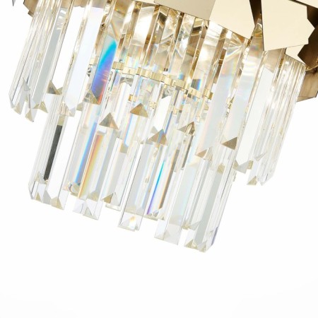 Ceiling Ceiling ST LUCE. SL1232.202.05. Casorta. 5x60 watts, E14, 41x41x42.5 cm, golden color-4