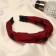 Hair rim "bends" hearts, 3 cm, red