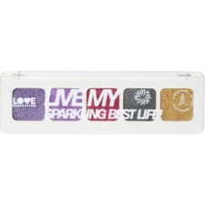 Палетка теней Love Generation Live My Sparkling Best Life!, тон 01, 5 оттенков, 5 г
