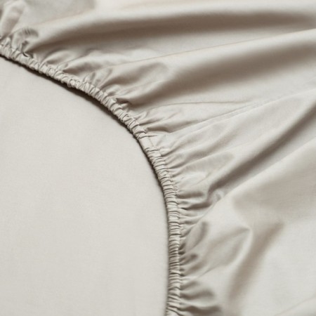 Vileshin sheet "Fergi", size 200x180x25 cm, beige-gray color-3