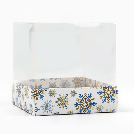 Box for confectionery "Snow Tale", 10 x 10 x 10 cm, New Year-2