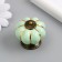 Handle for the casket ceramics, metal "Pumpkin" pistachio 4x4x4 cm