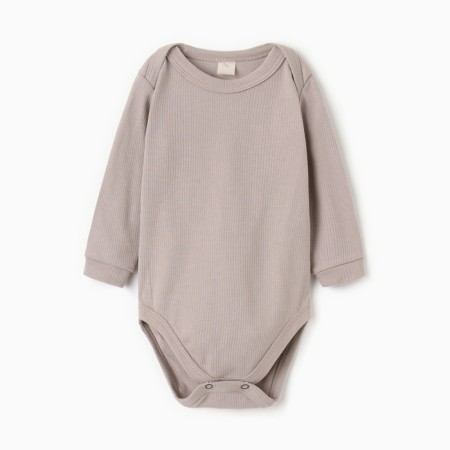 Body baby with long sleeve, gray color, height 68