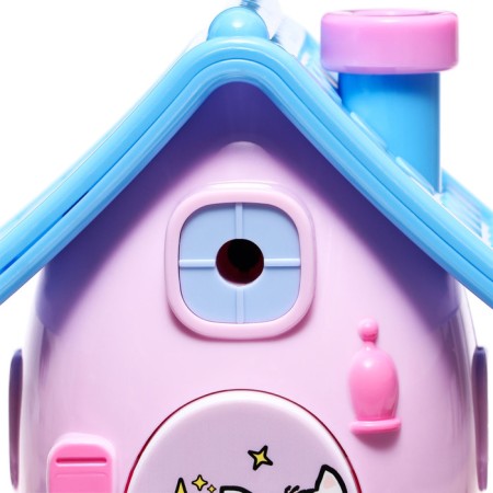 Mechanical sharpener with a container, 5 types of sharpening, lilac house-3