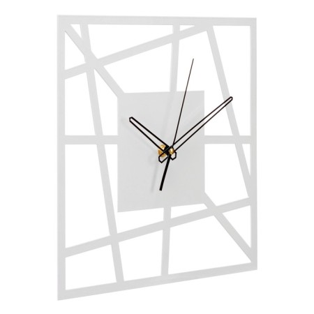 Wall of metal "lines", silent, d-30 cm, white, aa-2