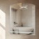 Hermes mirror, wall, with a shelf, 53 × 63 cm