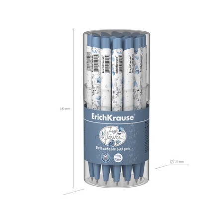 Handle Automatic Erichkrause Frozen Beauty Matic & Grip, Node 0.7 mm, Subtle letter, Soft Touch case, Design case, blue ink blue-7
