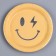 Papal plate "Smile", in the set 6 pcs., Color yellow