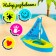 Sanding set "Sea Adventure", 10 objects, color mix