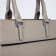 Luggage bag, external pocket, light-gray color