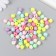 Beads for creativity plastic "Color apple with leaves" mix set 20 grams 0.7x0.8x0.9 cm 96149