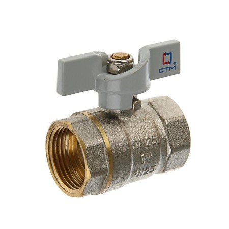 Ball valve "STM" Standard, PN25, internal/internal thread 1 ", butterfly