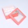 Packaging for 9 cupcakes with a window, pink, 25 x 25 x 10 cm