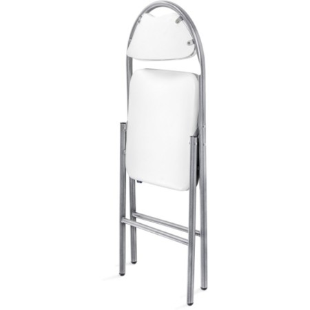 Gikat Metal Metal Metal Carcass/Ecokuzha, Gray/White 45x43x82 cm-5