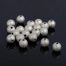 Crimp (clamping bead) SM-434-4 (set 20 pcs.), 8mm, color silver