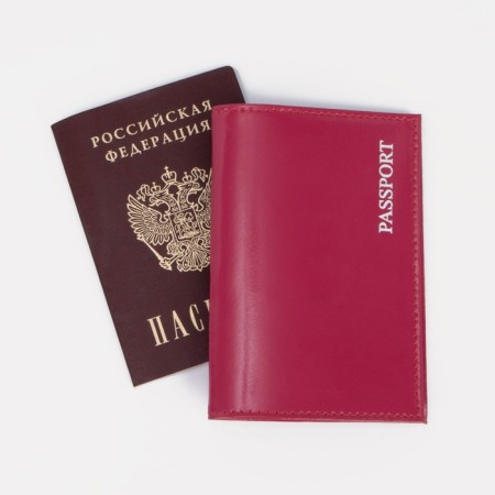Cover for passport, pink color-3