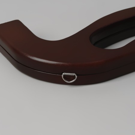 The handle-farmoir is wooden, on magnets, with mount, 27 × 12 × 2.5 cm, brown color-4