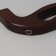 The handle-farmoir is wooden, on magnets, with mount, 27 × 12 × 2.5 cm, brown color