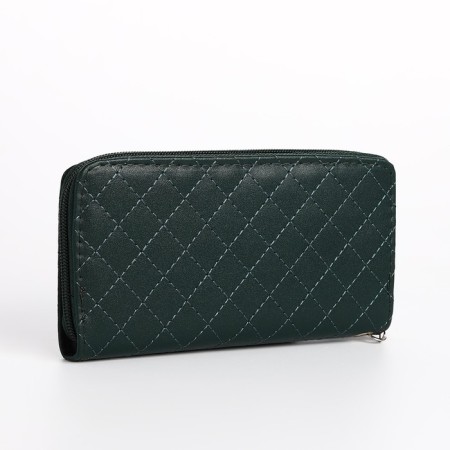Women's wallet with lightning, green color-1