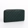 Women's wallet with lightning, green color